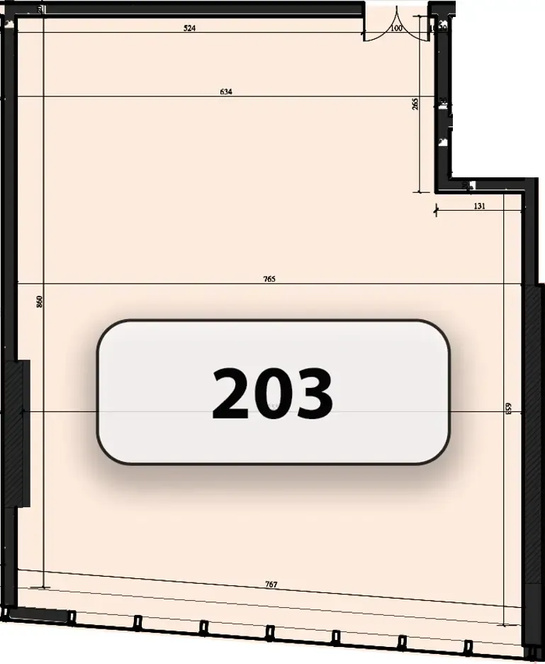  bedroom Office floor plan at Zenith J1