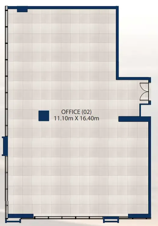  bedroom Office floor plan at Al Vista