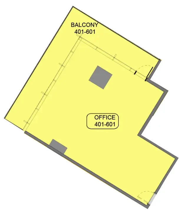  bedroom Office floor plan at Samana Barari Avenue