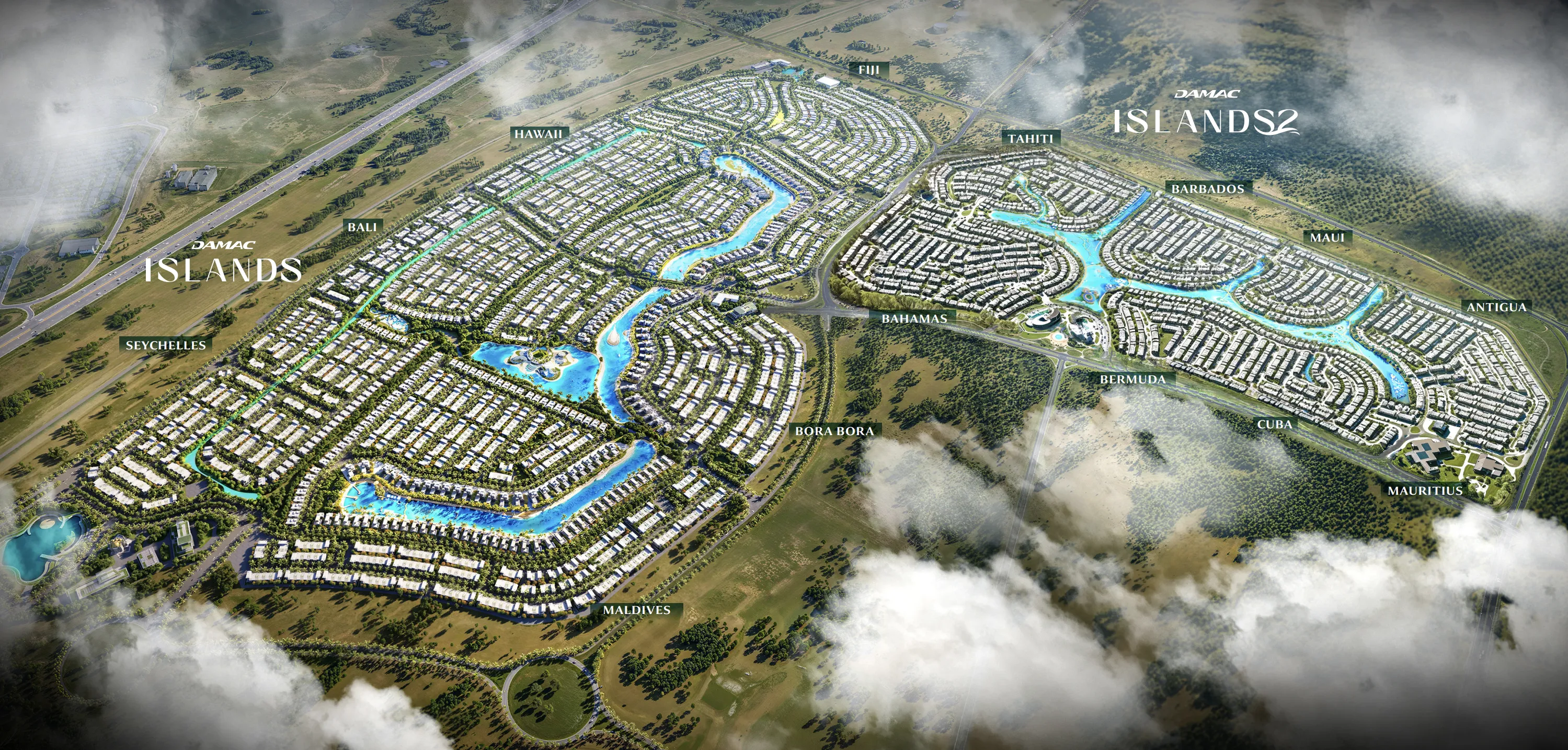 Damac Islands Phase 1 and 2 master plan 1
