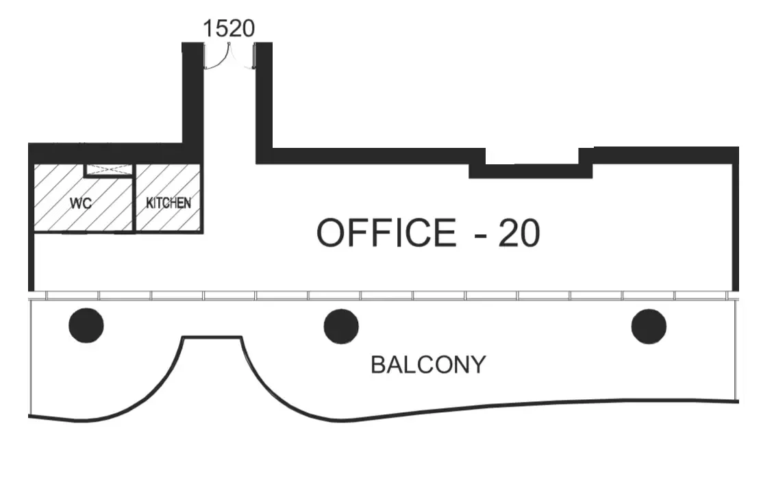  bedroom Office floor plan at The WOW Tower