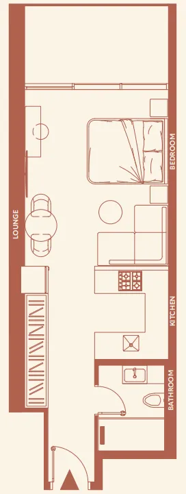 0 bedroom Apartments floor plan at 11 Hills Park