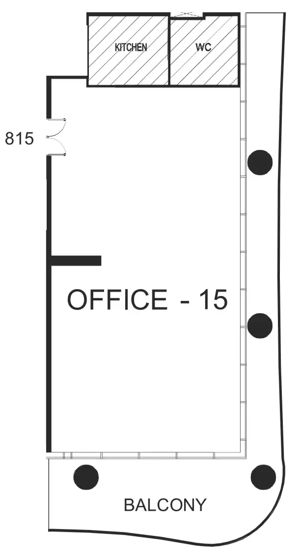  bedroom Office floor plan at The WOW Tower