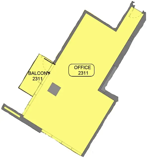  bedroom Office floor plan at Samana Barari Avenue