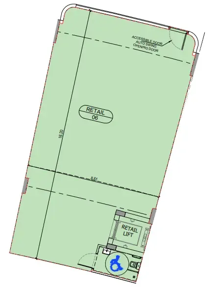  bedroom Retail floor plan at Binghatti Sky Terraces