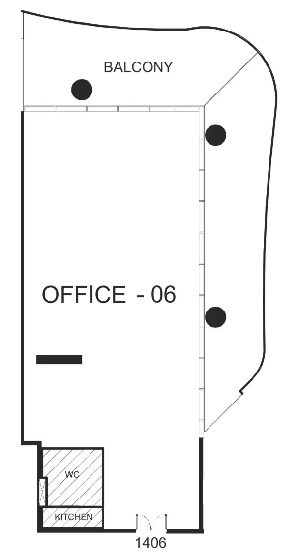  bedroom Office floor plan at The WOW Tower