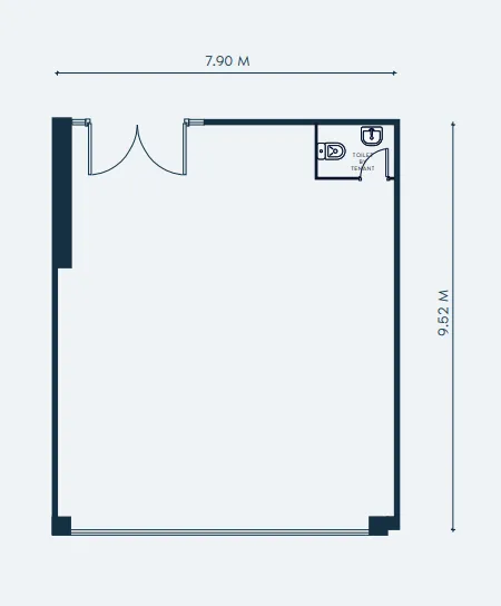  bedroom Retail floor plan at Creek Views 3