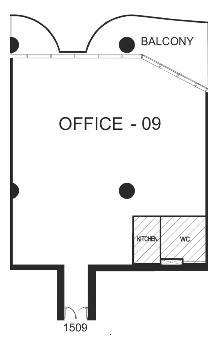  bedroom Office floor plan at The WOW Tower
