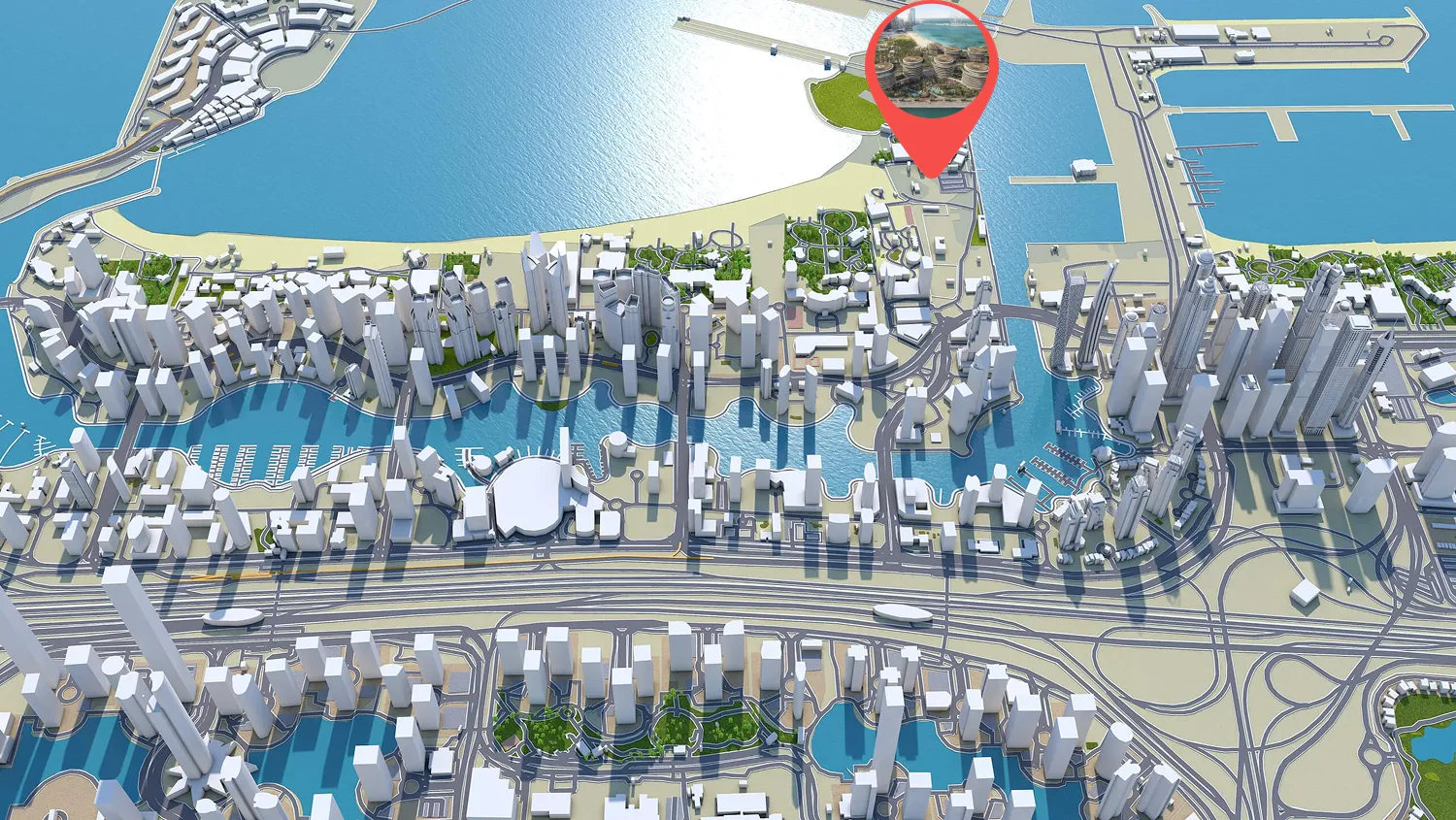 The Residences at The Dubai Beach EDITION master plan 1