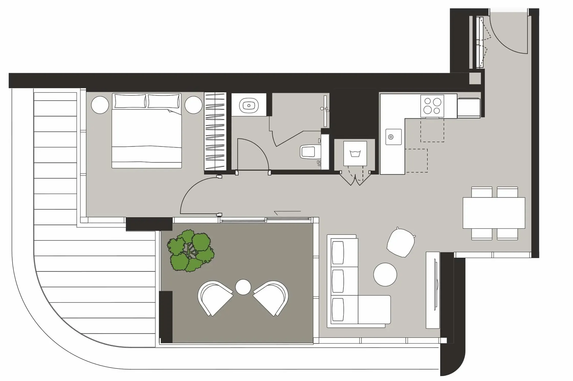 1 bedroom Apartments floor plan at Artistry One Residences