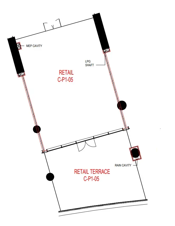  bedroom Retail floor plan at Sky Hills Astra