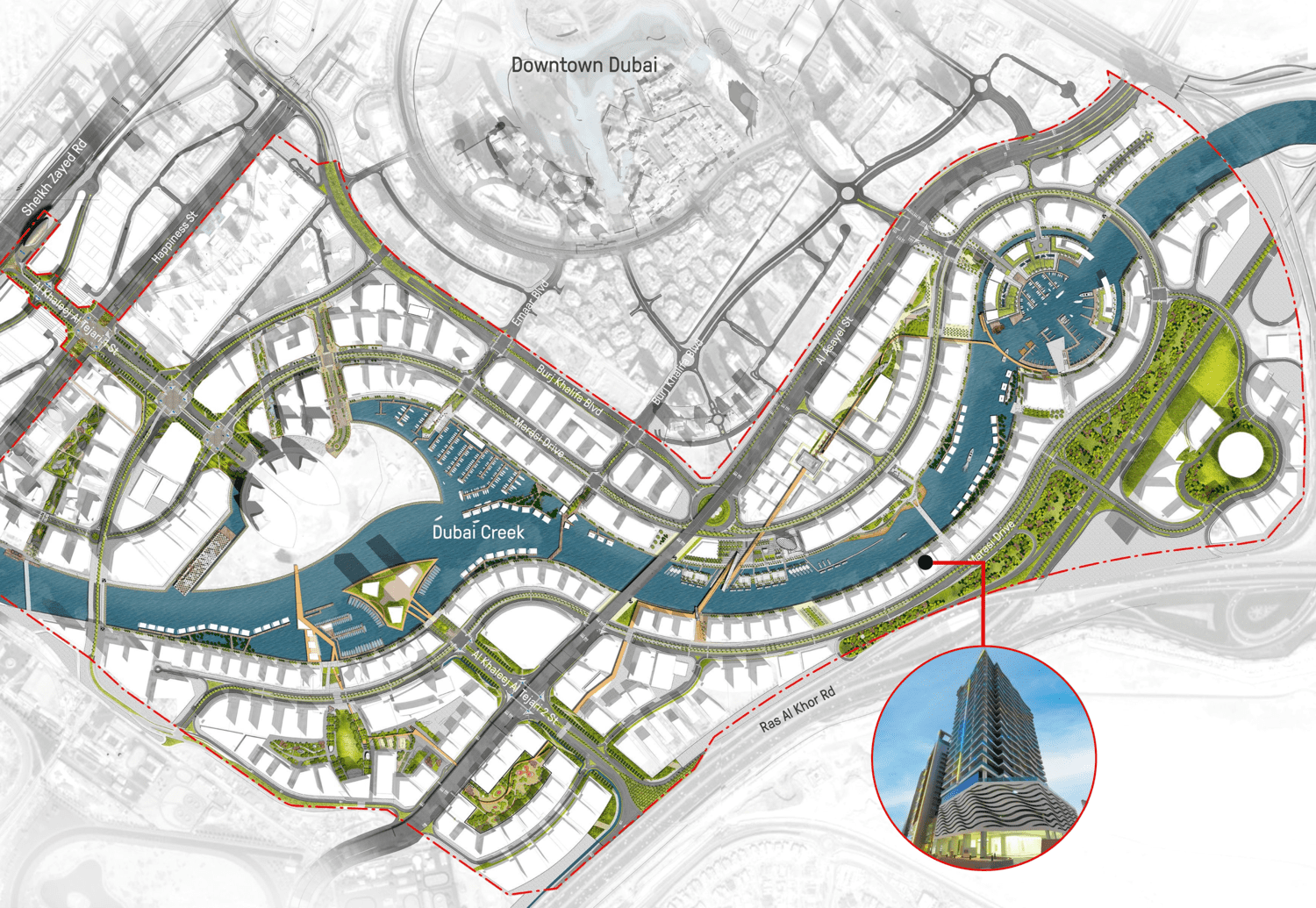 The Waves Business Bay master plan 1