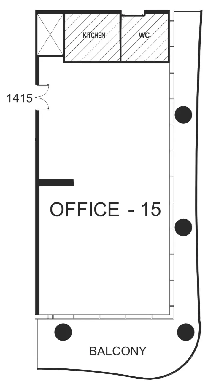  bedroom Office floor plan at The WOW Tower