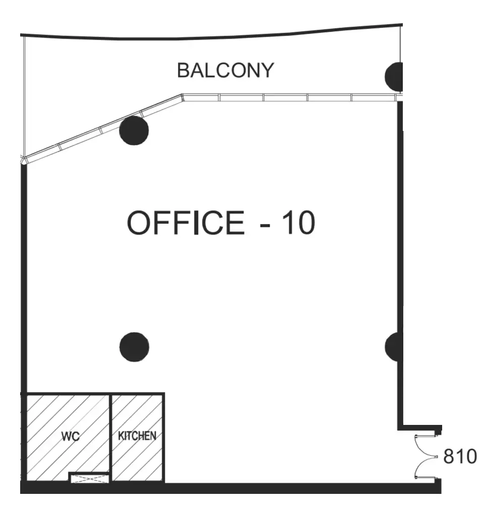  bedroom Office floor plan at The WOW Tower