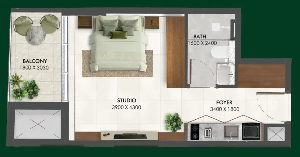 0 bedroom Apartments floor plan at Enchante