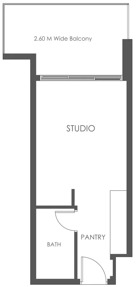 0 bedroom Apartments floor plan at Al Haseen Residences 5