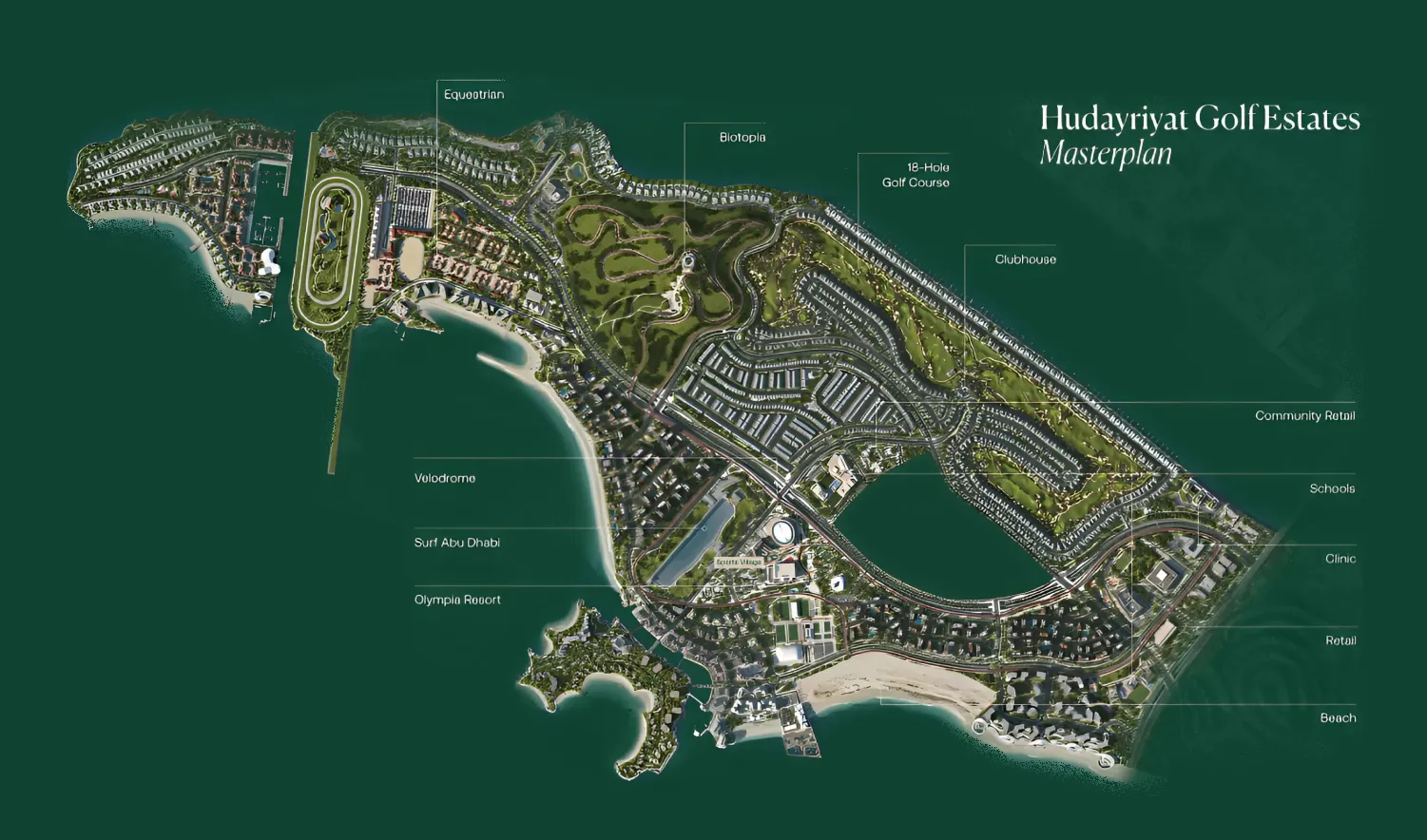 Hudayriyat Golf Estates master plan 1