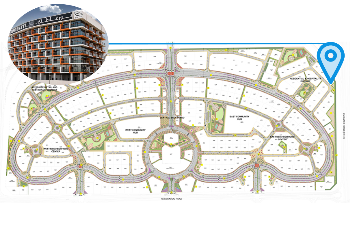 Binghatti East master plan 1