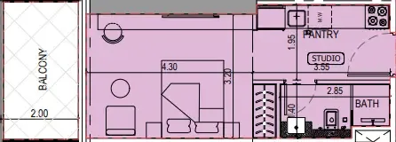 0 bedroom Apartments floor plan at Binghatti Sky Terraces