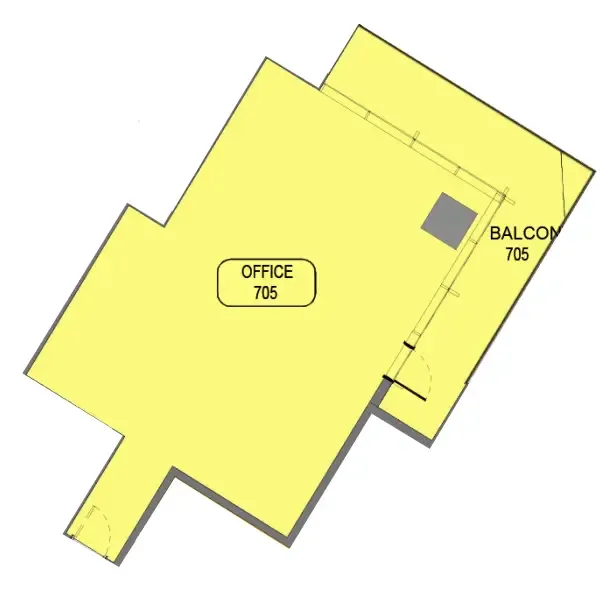  bedroom Office floor plan at Samana Barari Avenue