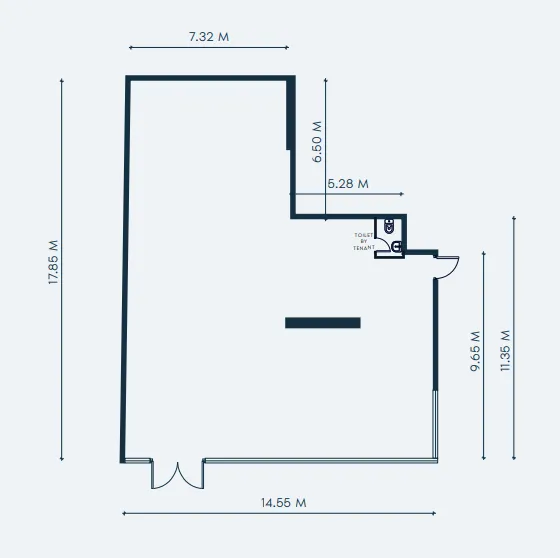  bedroom Retail floor plan at Creek Views 3
