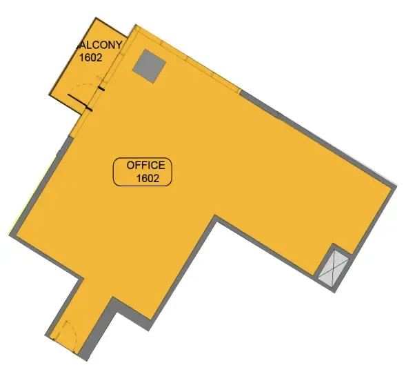  bedroom Office floor plan at Samana Barari Avenue