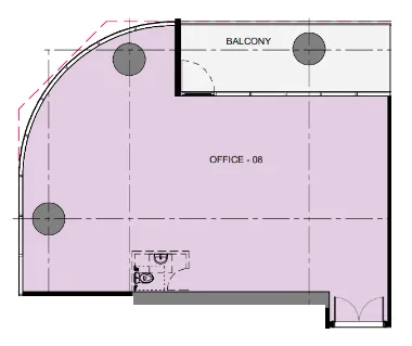  bedroom Office floor plan at Azizi Emerald