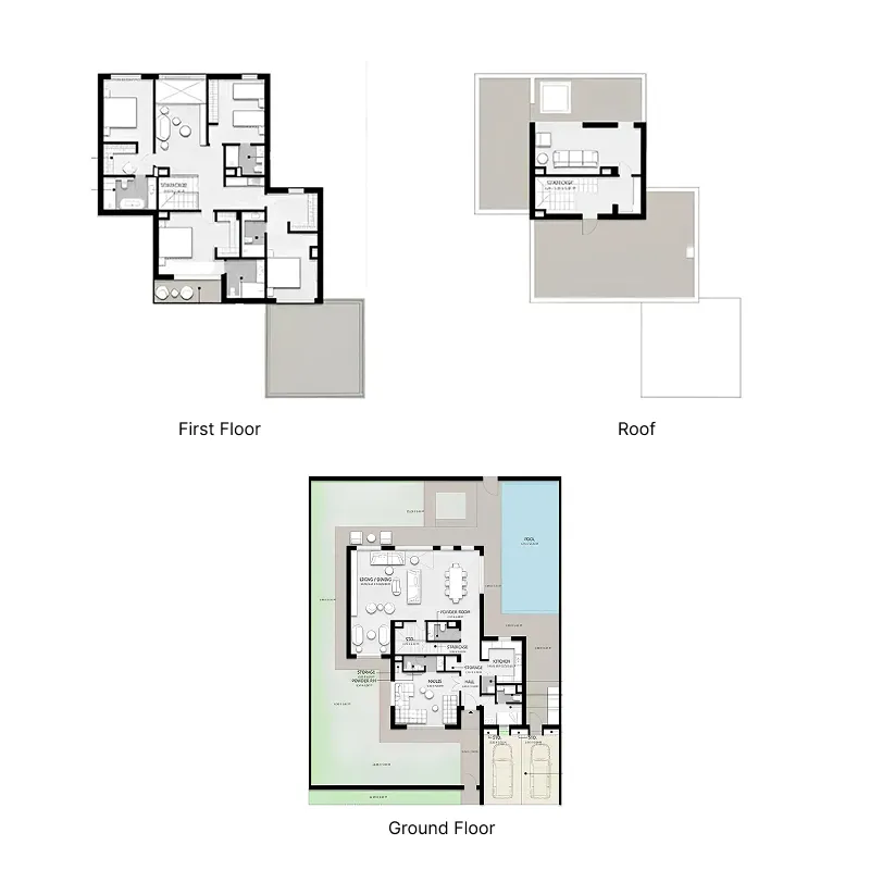 4 bedroom Villa floor plan at Hayyan