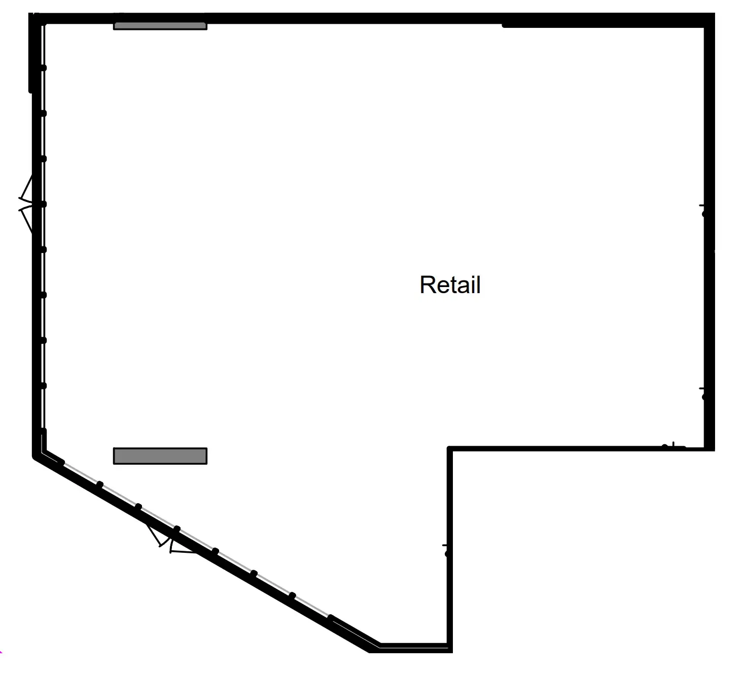  bedroom Retail floor plan at The District