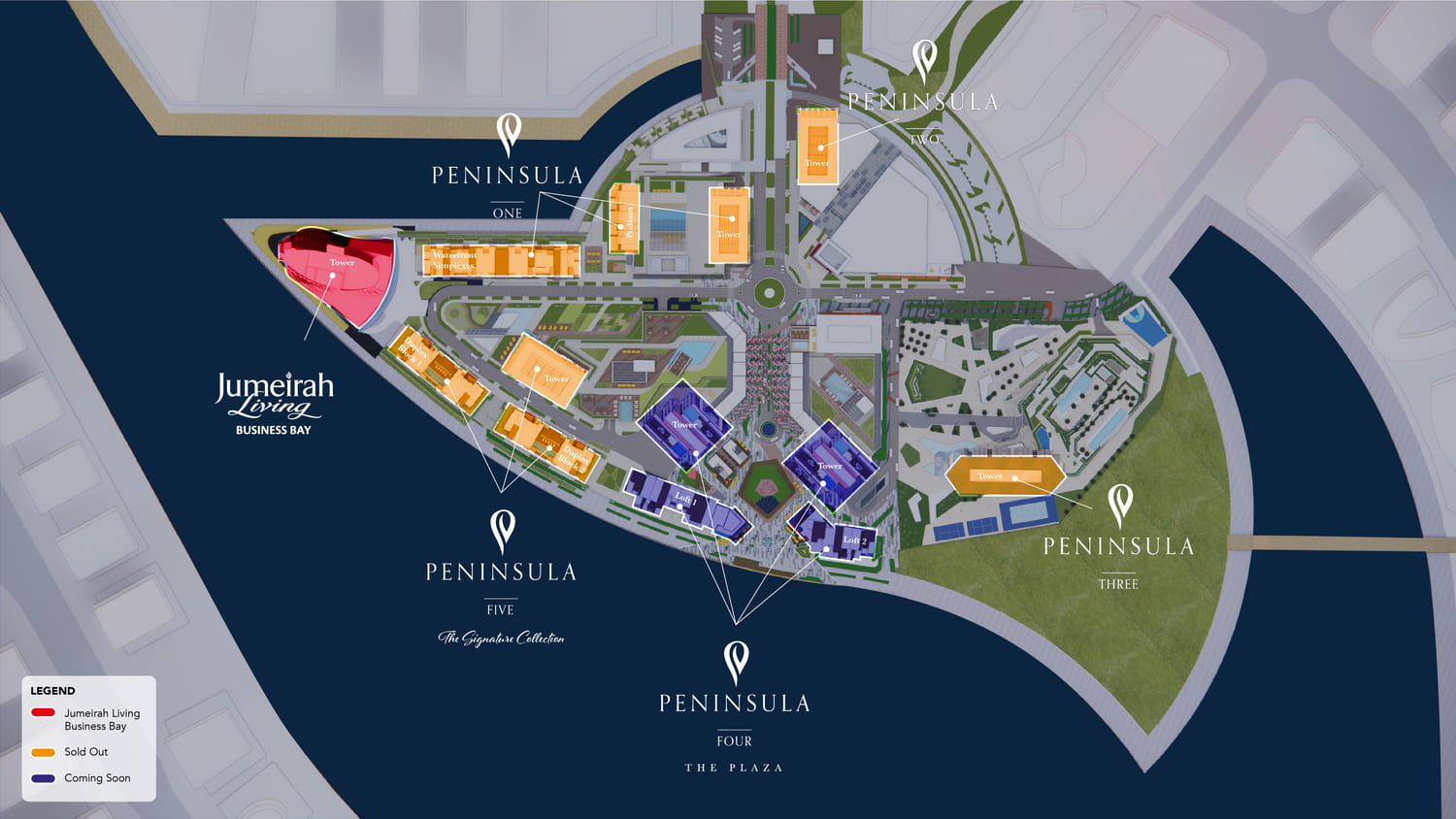 Peninsula Four - The Plaza master plan 1