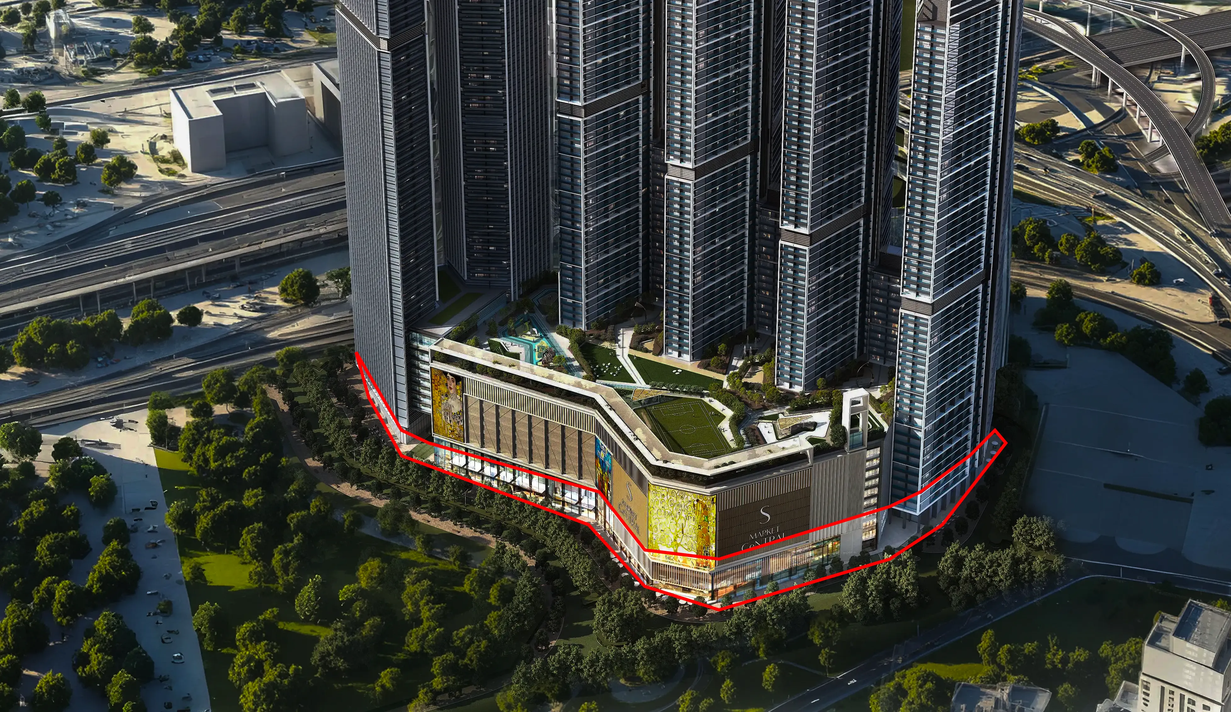 Sobha Central Mall master plan 1