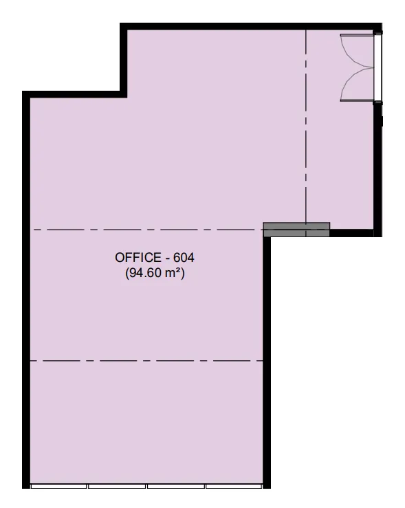  bedroom Office floor plan at Azizi Emerald