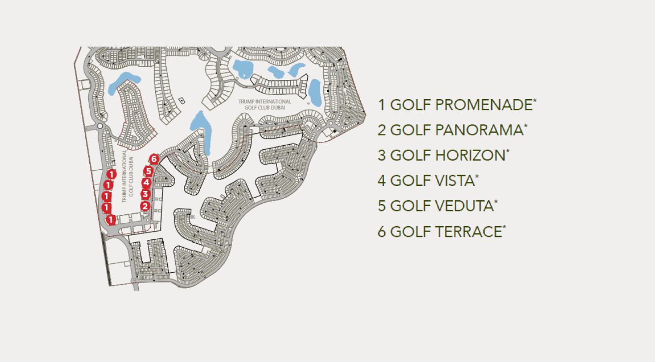 Damac Hills - Golf Town master plan 1