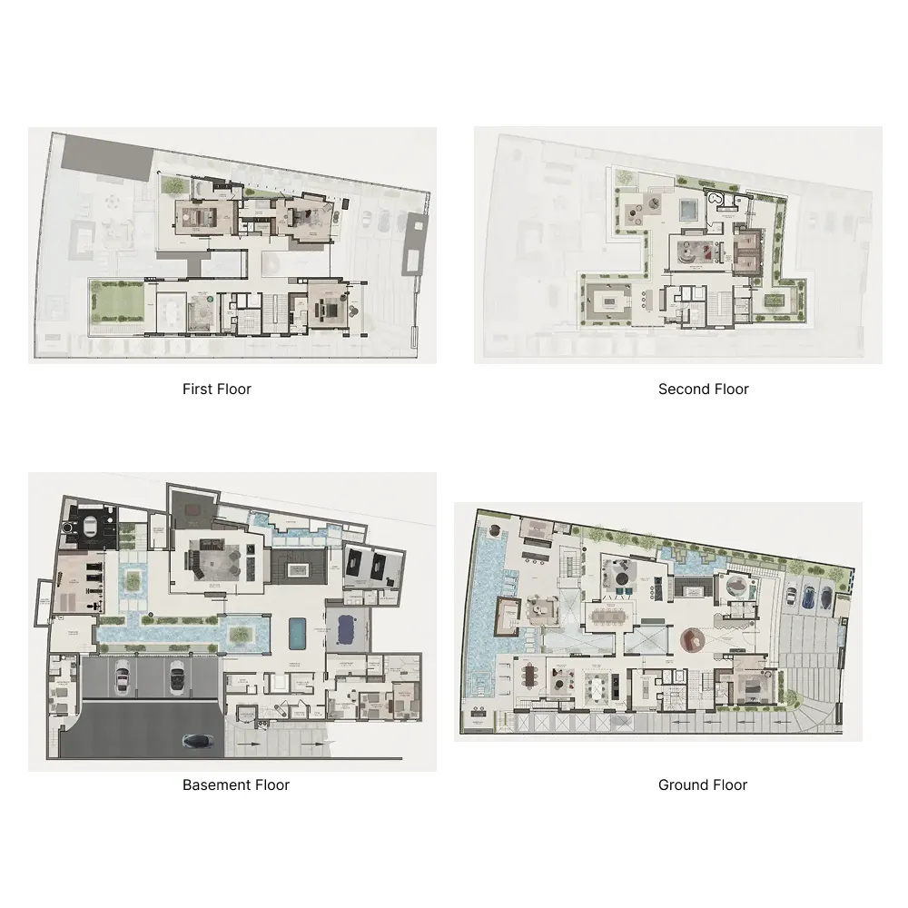 5 bedroom Villa floor plan at Mews Mansions