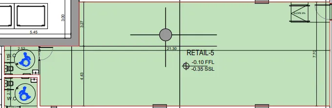  bedroom Retail floor plan at Binghatti Flare