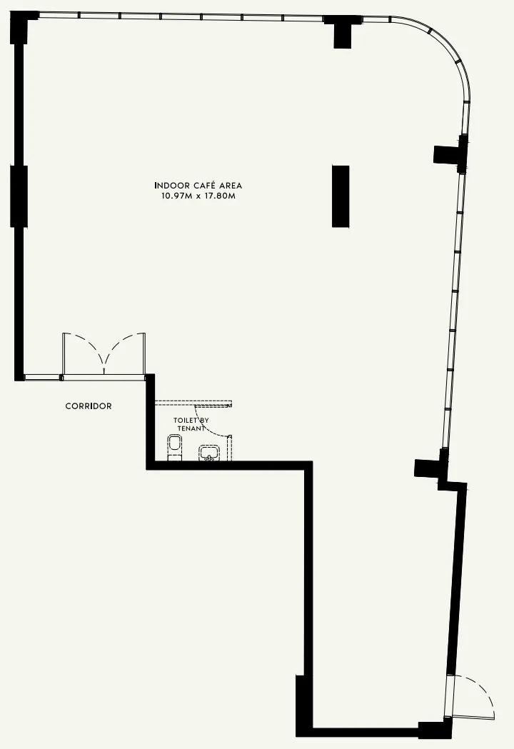  bedroom Retail floor plan at Azizi Neila
