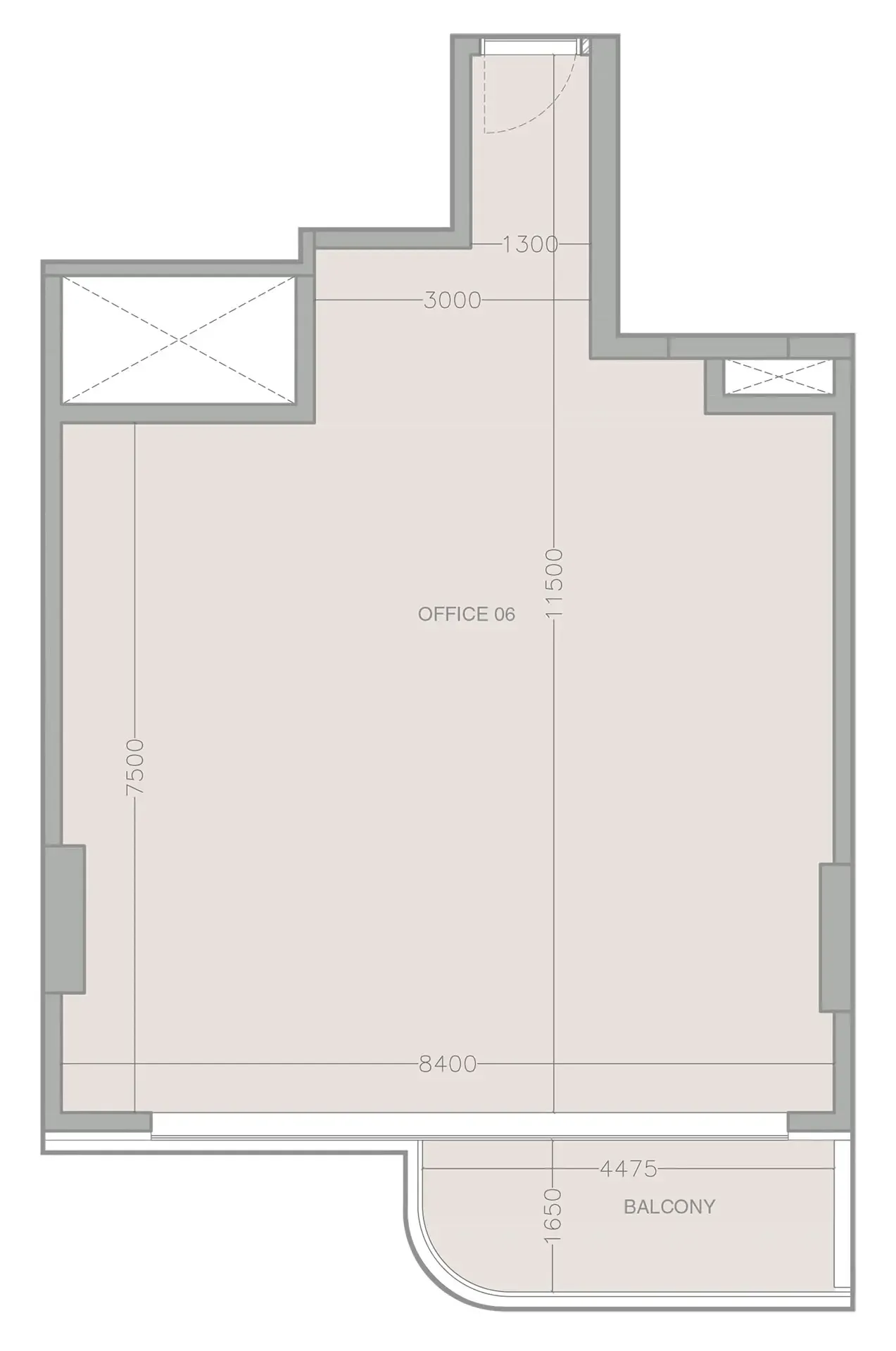  bedroom Office floor plan at ELAR1S Axis