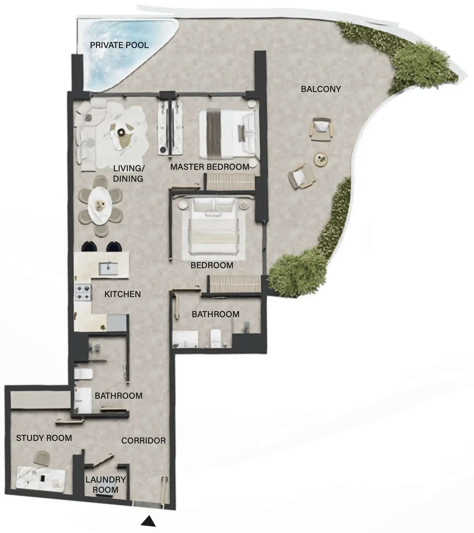 2 bedroom Apartments floor plan at Weybridge Gardens 4
