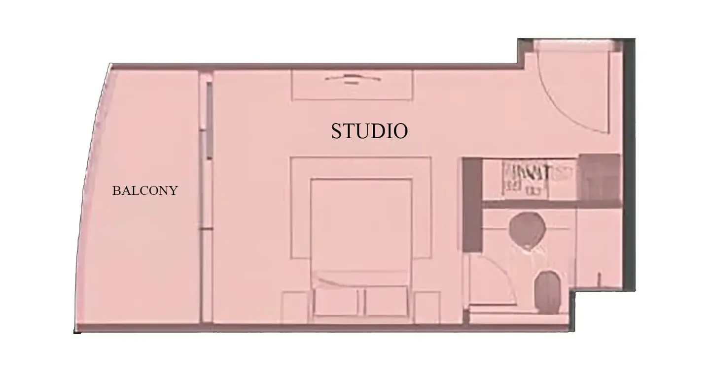 0 bedroom Apartments floor plan at Red Square