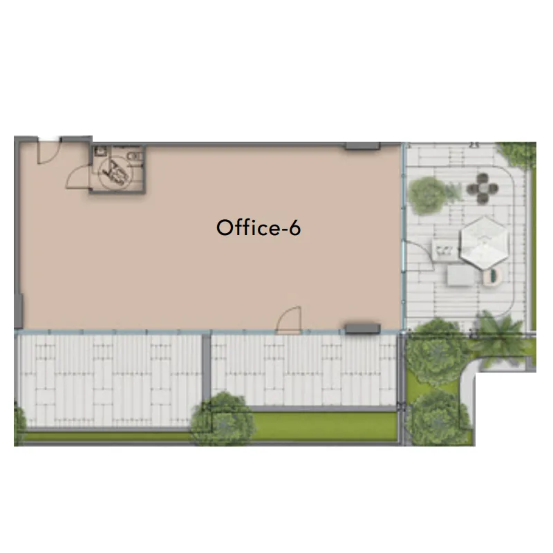  bedroom Office floor plan at The Symphony by Imtiaz