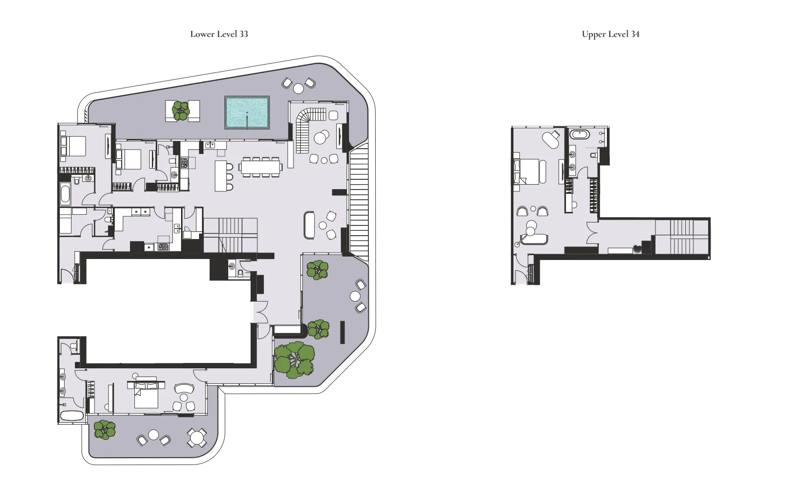 4 bedroom Penthouse floor plan at Artistry One Residences