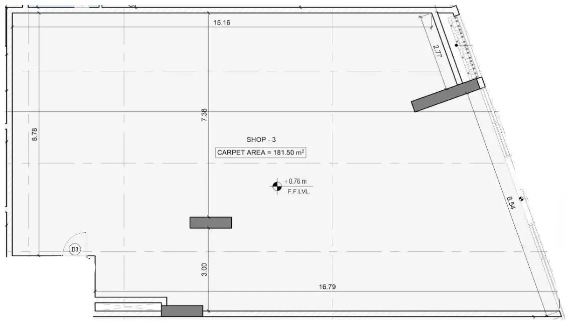  bedroom Retail floor plan at Peace Avenue