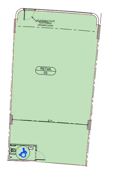  bedroom Retail floor plan at Binghatti Sky Terraces
