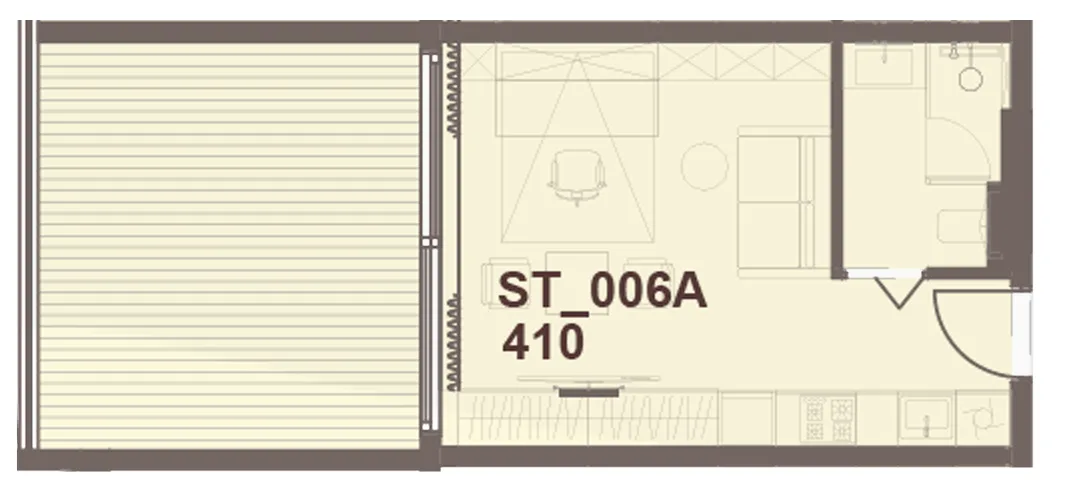 0 bedroom Apartments floor plan at J-Haus Residence