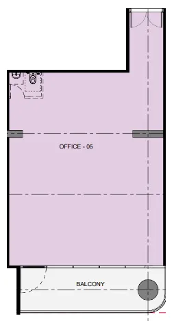  bedroom Office floor plan at Azizi Emerald