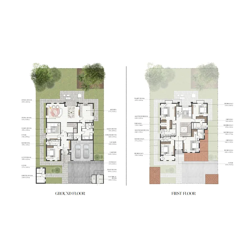 5 bedroom Villa floor plan at Bloom Living 7 - Almeria