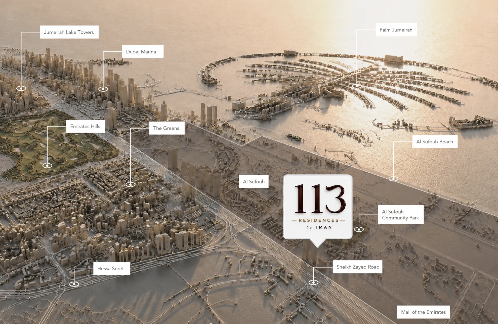 113 Residences by Iman master plan 1