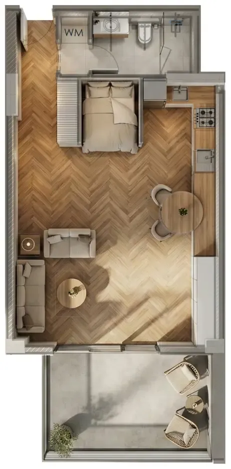 0 bedroom Apartments floor plan at Armas By Zenith