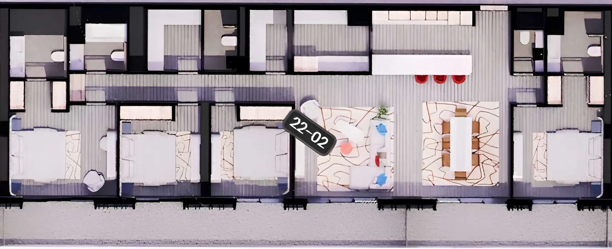 4 bedroom Apartments floor plan at Rosso Bay Residences