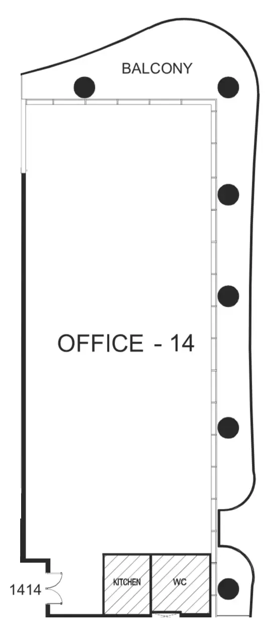  bedroom Office floor plan at The WOW Tower
